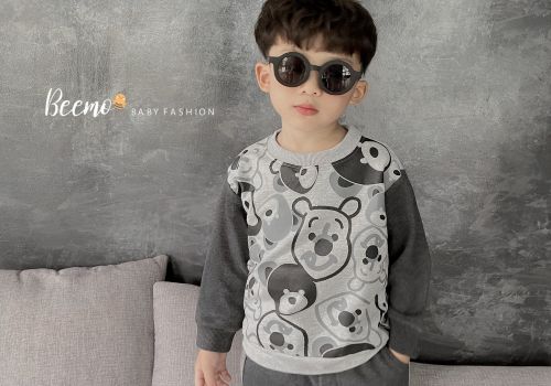 SET NỈ PHỐI TAY IN HÌNH GẤU POOH