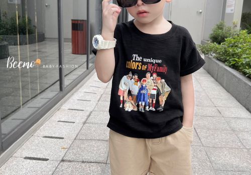 ÁO PHÔNG COTTON IN HÌNH FAMILY