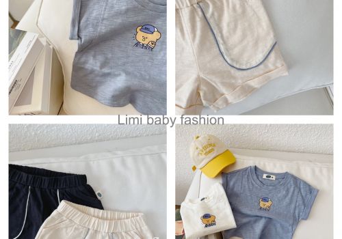 BỘ COTTON XƯỢC IN GẤU