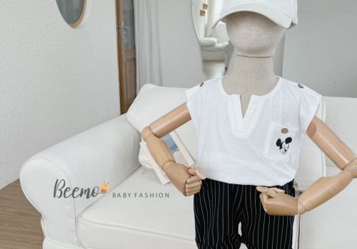 BỘ COTTON PHỐI TÚI MICKEY CÔNG TỬ